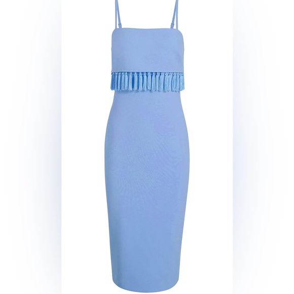 Likely Dresses & Skirts - NEW Likely Blue Spaghetti Strap Sheath Midi Dress
